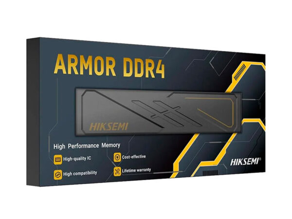 HIKSEMI MEM. RAM HIKSEMI ARMOR 8GB DDR4 3200MHZ BLACK PC4-24000 CL16