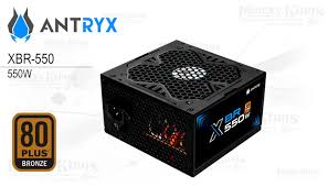 ANTRYX FUENTE DE PODER ANTRYX 550W XBR-550, 80PLUS BRONZE
