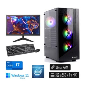 Computadora PC Intel Core™ i7 16GB Ram DDR4 SSD 512GB HDD 1TB Led 23.8